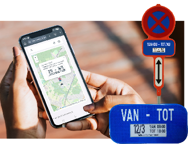 e-NoPark volledig parkeerverbodsbord